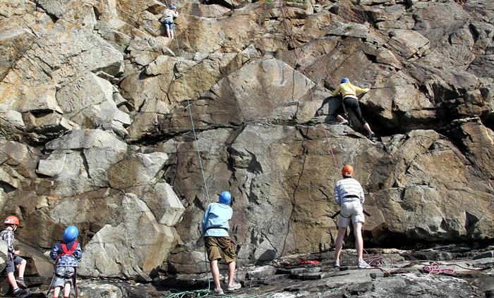 Climbing  at st.davids